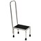 Vestil Stainless Steel Foot Stool w/Handrail, 1 Steps, 37 Overall Height, Stainless Steel, Silver FT-SS-1HR - alternate 1